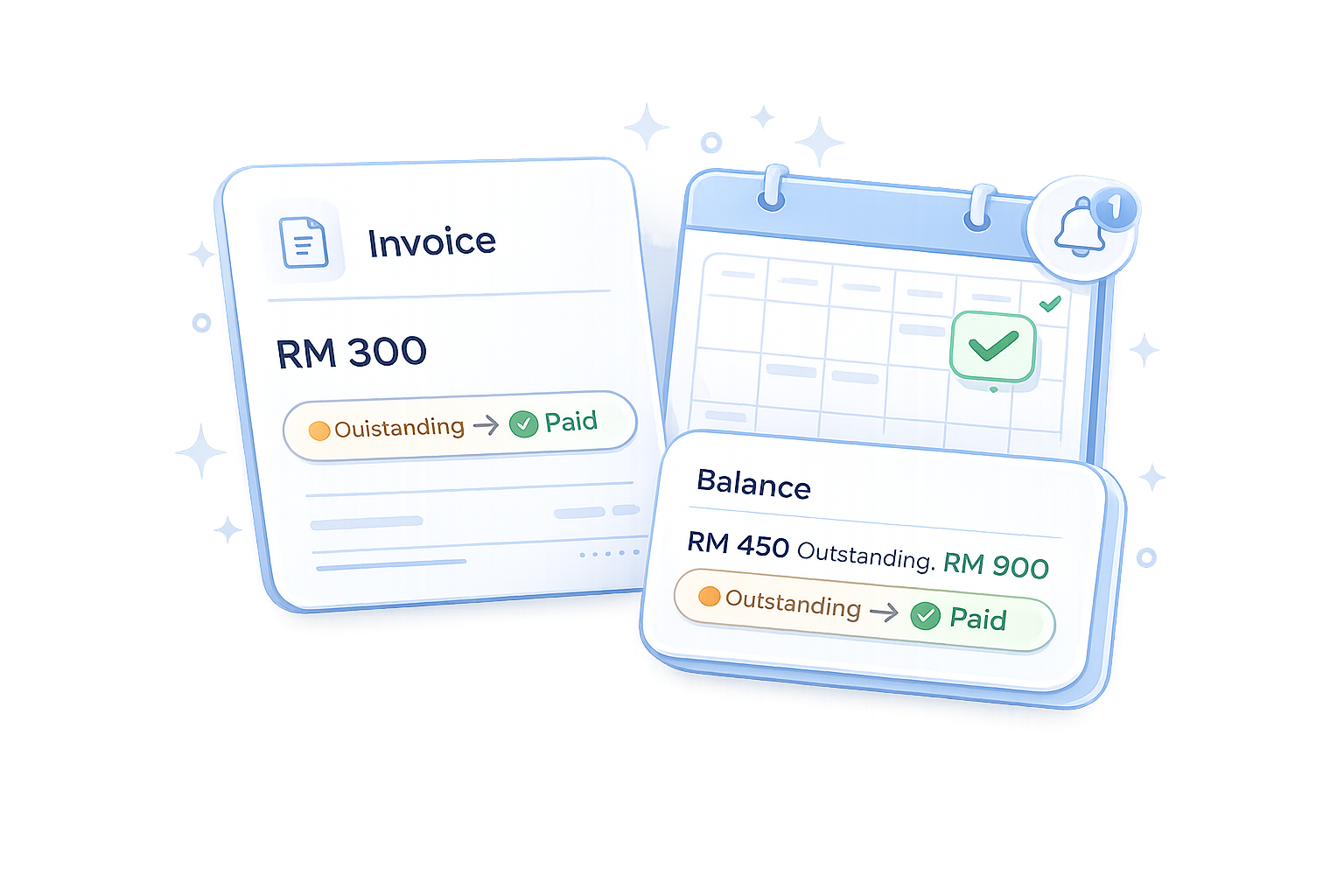 CleanMoo payment tracking and appointment overview